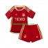 Camisola Aberdeen Criança Equipamento Primeiro 2023-2024 Manga Curta